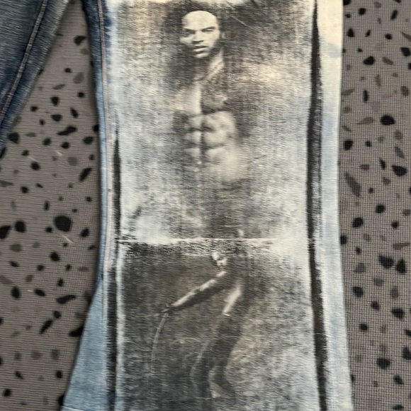 Custom Citizens if Humanity Lenny Kravitz Upcycled Autographed Jeans - Picture 3 of 8